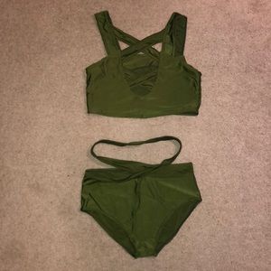 Shein Forest Green Bikini